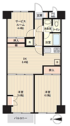 エクセレント聖蹟桜ヶ丘 2SDKの間取図画像