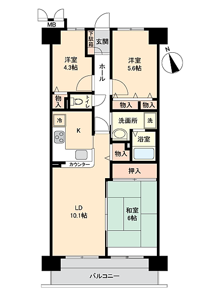 間取りを拡大表示