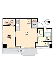 第2高円寺ダイヤモンドマンション 1LDKの間取図画像