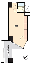 セントラル名古屋 ワンルームの間取図画像