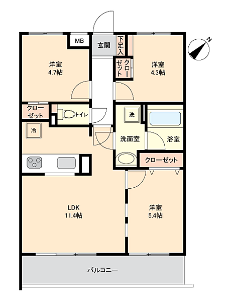 間取りを拡大表示