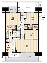 イニシア川口元郷 3LDKの間取図画像
