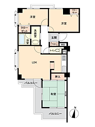 リッツ西谷アネックス 3LDKの間取図画像