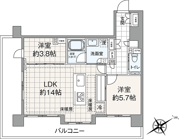 間取りを拡大表示