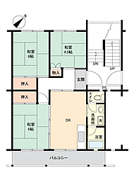 パビリオン菫台E棟 3DKの間取図画像