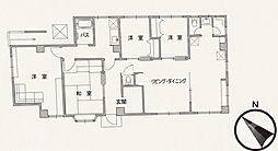 信陽堂ビル ワンルームの間取図画像
