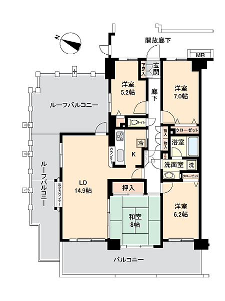 間取りを拡大表示