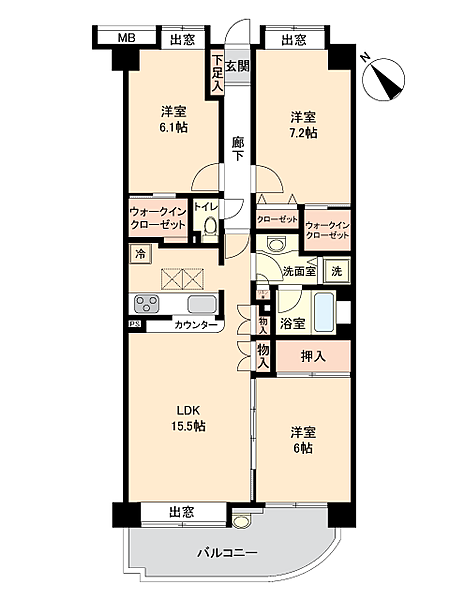 間取りを拡大表示