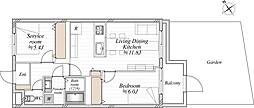 ライオンズマンション平和台第2 2LDKの間取図画像