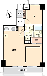 セザール希望ケ丘 ワンルームの間取図画像