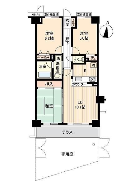 間取りを拡大表示