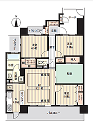 サーパス古正寺 4LDKの間取図画像
