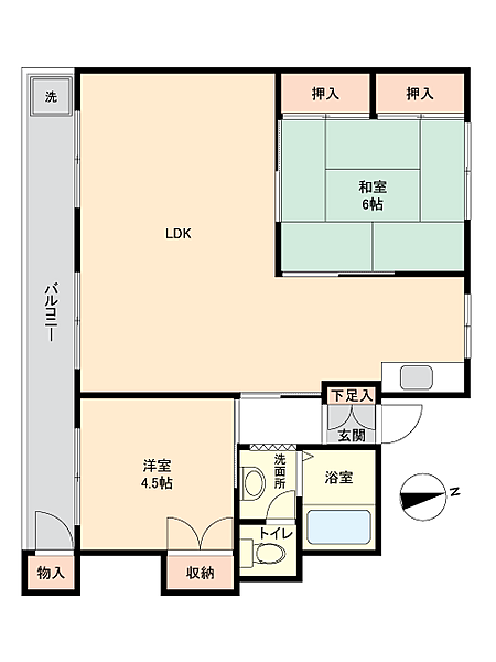 間取りを拡大表示