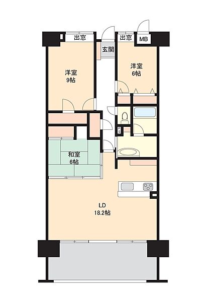間取りを拡大表示