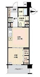 ダイヤモンドライフ森の里ヒルズ 1LDKの間取図画像