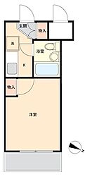 アーバン高柳 ワンルームの間取図画像