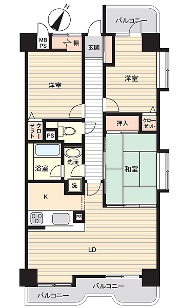 間取りを拡大表示