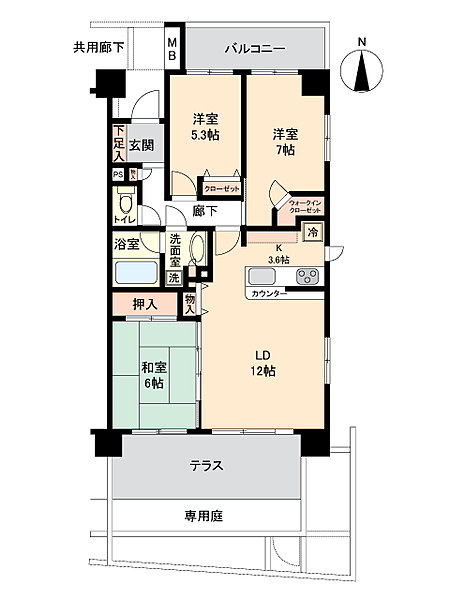 間取りを拡大表示