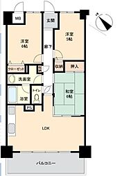 ロイヤルイーストヒル新川 3LDKの間取図画像