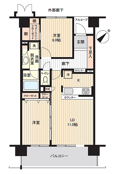 間取りを拡大表示
