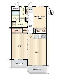 日神パレステージ志茂 1SLDKの間取図画像