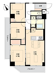 エッセン 3LDKの間取図画像