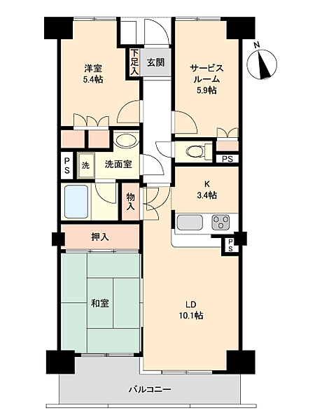 間取りを拡大表示