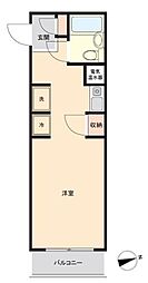 スカイコート横浜富岡 ワンルームの間取図画像