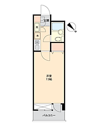 ブランシェ池袋 1Kの間取図画像