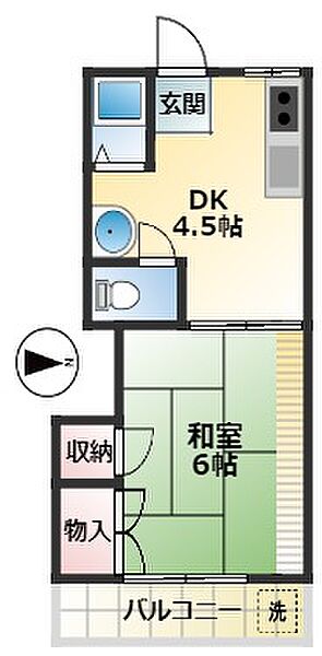 エトワールはらしま 206｜東京都東久留米市前沢5丁目(賃貸アパート1DK・2階・21.00㎡)の写真 その2