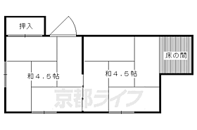 清雲荘 12 ｜ 京都府京都市左京区松ケ崎東町（賃貸アパート1R・1階・20.41㎡） その2