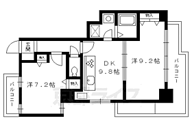 京都府京都市上京区中筋通大宮西入薬師町（賃貸マンション2LDK・3階・59.77㎡） その2