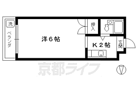 ハイツテレマン 205 ｜ 京都府京都市左京区松ケ崎御所ノ内町（賃貸マンション1K・2階・16.28㎡） その2