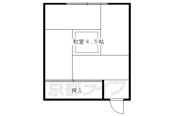 下鴨荘 12｜京都府京都市左京区下鴨西林町(賃貸アパート1R・2階・11.00㎡)の写真 その2