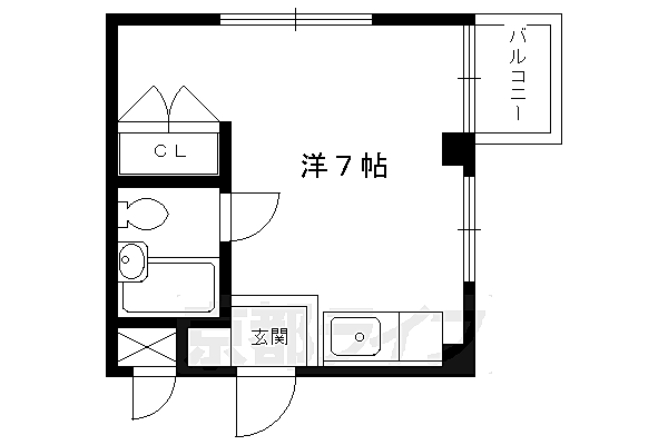 ネオハイム出町 202｜京都府京都市左京区田中南西浦町(賃貸マンション1R・2階・16.00㎡)の写真 その2