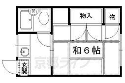 たつみ荘3 1階1Kの間取り
