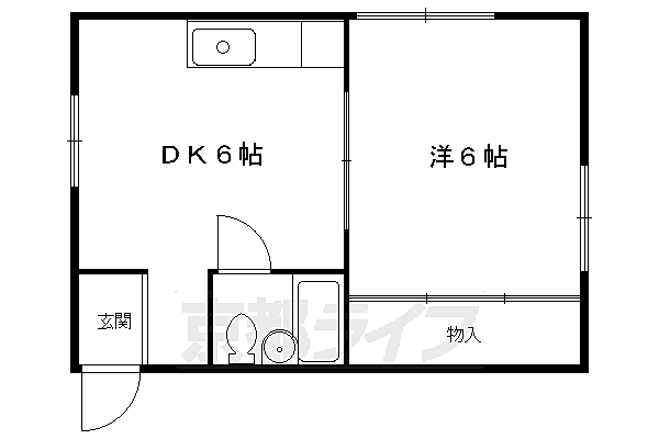 メゾンドぺぺ 4A｜京都府京都市左京区静市市原町(賃貸マンション1DK・4階・29.00㎡)の写真 その2