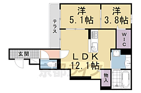 京都府京都市上京区松屋町通下立売下る二町目（賃貸アパート2LDK・1階・52.20㎡） その2