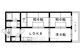 ハイムフロイデン一乗寺 E-5 ｜ 京都府京都市左京区一乗寺払殿町（賃貸マンション3LDK・5階・55.00㎡） その2