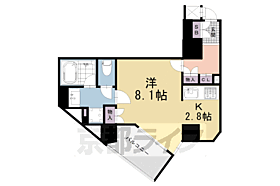 京都府京都市下京区猪熊通松原下る柿本町（賃貸マンション1K・7階・33.89㎡） その2