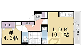 京都府京都市北区上賀茂高縄手町（賃貸アパート1LDK・2階・40.05㎡） その2