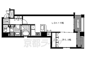 京都府京都市中京区烏丸通御池上る二条殿町（賃貸マンション1LDK・6階・51.77㎡） その2