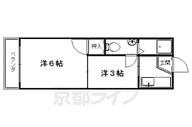 コーポミナミ 202 ｜ 京都府京都市左京区北白川東平井町（賃貸マンション2K・3階・20.00㎡） その2