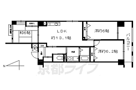 京都府京都市下京区猪熊通松原下る柿本町（賃貸マンション3LDK・3階・70.76㎡） その2