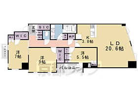 京都府京都市下京区西堀川通四条下る四条堀川町（賃貸マンション3LDK・2階・110.41㎡） その2