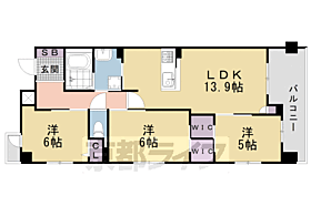 京都府京都市中京区押小路通富小路東入橘町（賃貸マンション3LDK・3階・70.11㎡） その2