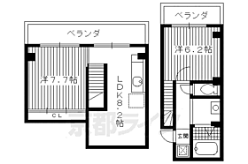 京都府京都市下京区松原通室町西入中野之町（賃貸マンション2LDK・5階・49.20㎡） その2