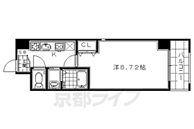 京都府京都市下京区烏丸通万寿寺上る五条烏丸町（賃貸マンション1K・4階・27.00㎡） その2