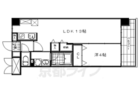 京都府京都市下京区間之町通万寿寺下る朝妻町（賃貸マンション1LDK・4階・45.08㎡） その2