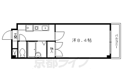 グランデ36 1階1Kの間取り